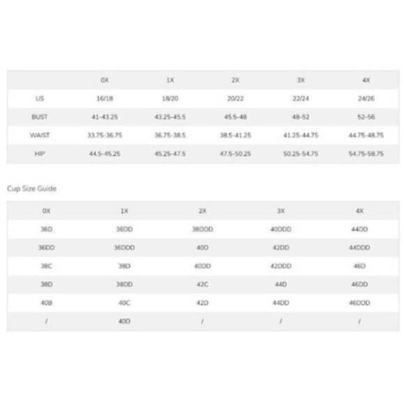 NWT Black White Tankini Set Size 1X Plus Size Bathing Suit - Picture 8 of 9